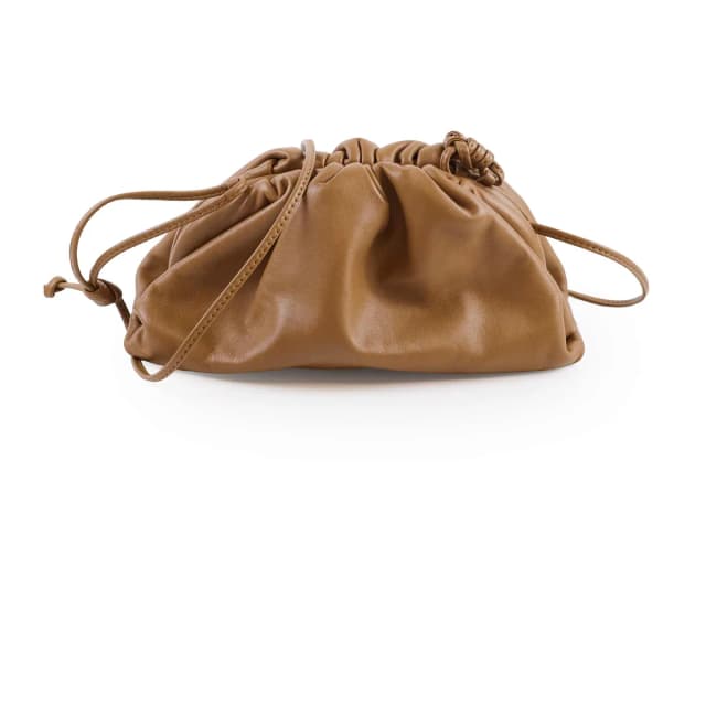 Bottega Veneta Mini Pouch Bag Tan Brown in Brown Leather from The Purse Affair, photo 1 of 1