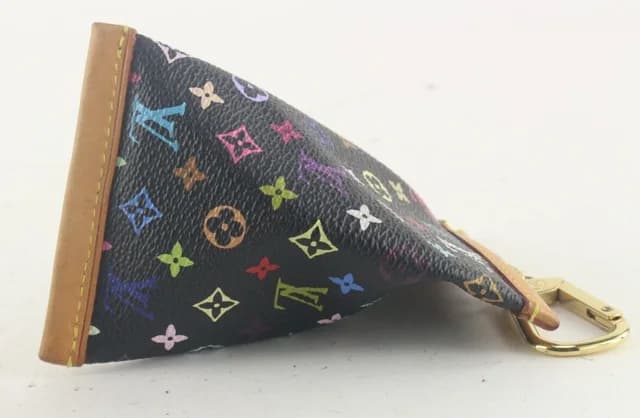 Louis Vuitton Black Monogram Multicolor Berlingo Coin Pouch Keychain in Black from Bagriculture, photo 1 of 1