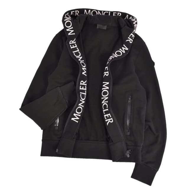 Moncler Hoodie Sweatshirt Black in Black from The Reluxe, photo 1 of 1