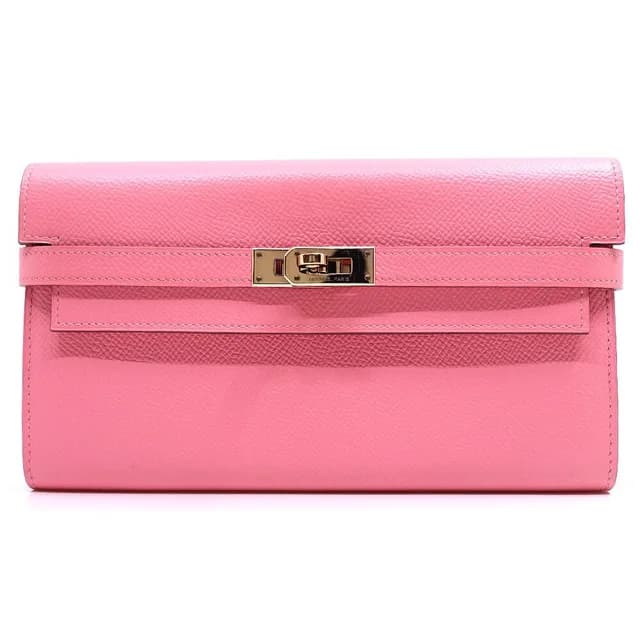 Hermès Kelly Wallet Rose Confetti Epsom in Pink Epsom leather from The Reluxe, photo 1 of 1