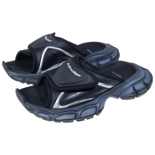 Balenciaga 3XL Slide Sandals Black in Black from The Reluxe, photo 1 of 1