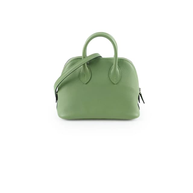 Hermès Mini Bolide Vert Criquet PHW Evercolor Z Stamp in Green from The Purse Affair, photo 1 of 1