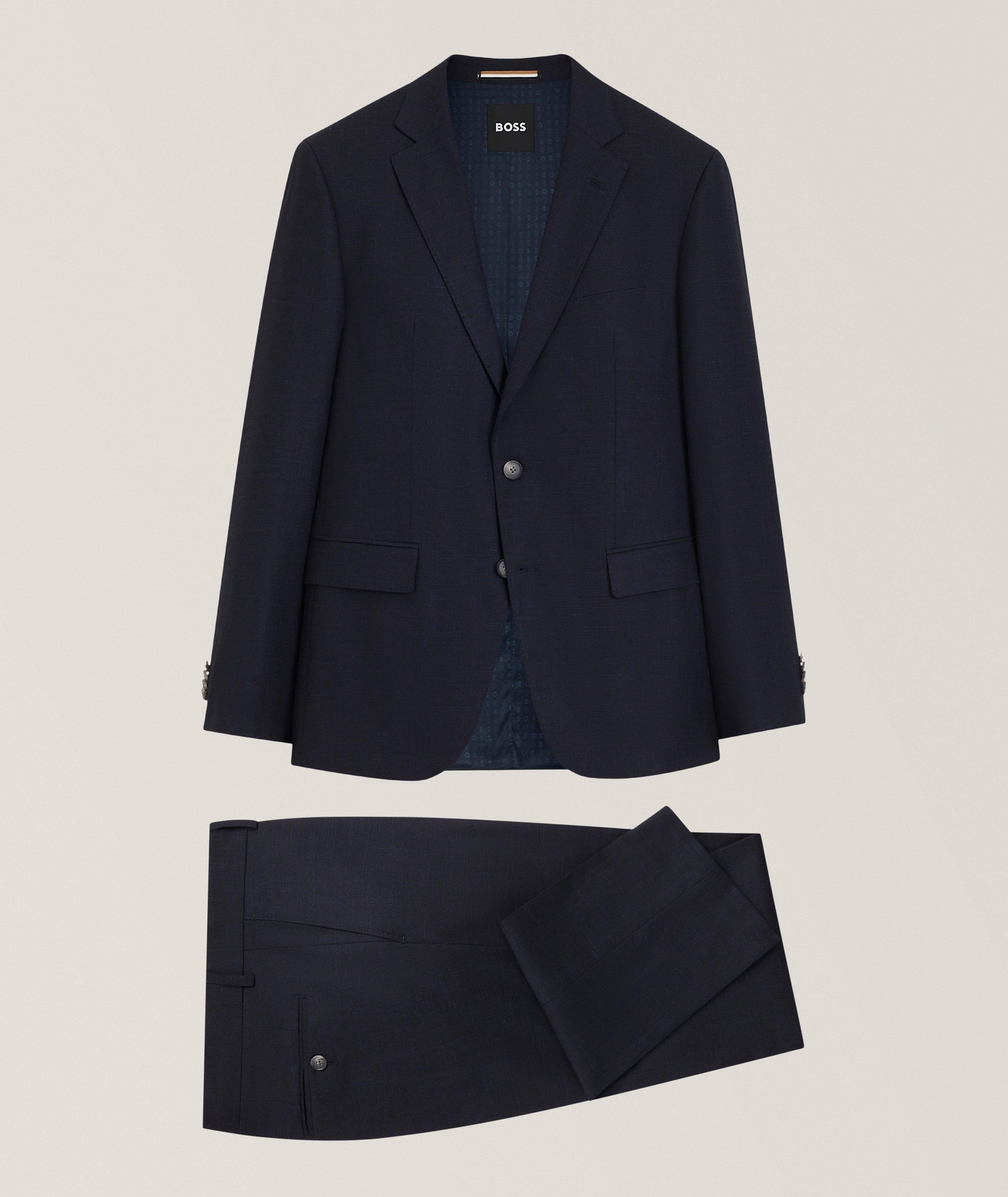 Stretch-Wool Suit in Blue, image 1 of 1 from Harry Rosen