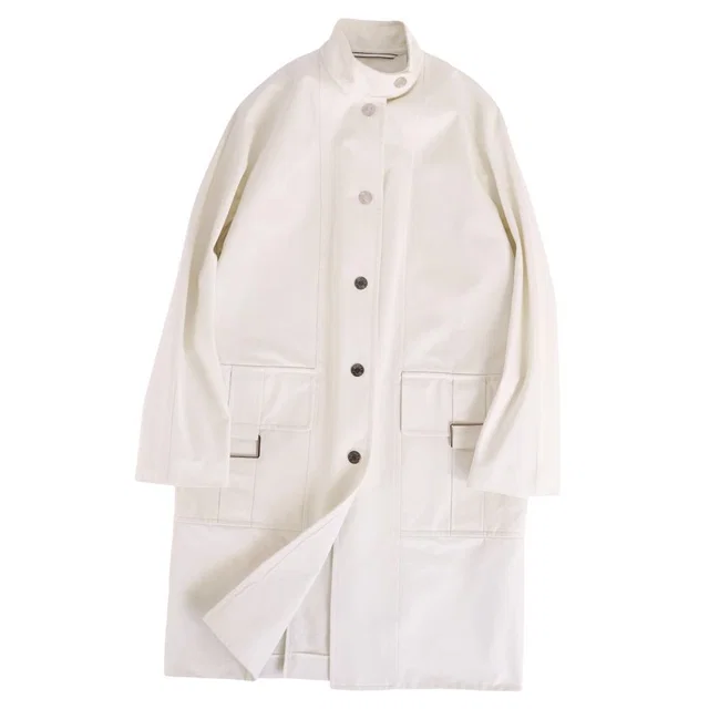 Hermès Coat Long Cotton Gabarge from The Reluxe, photo 1 of 1
