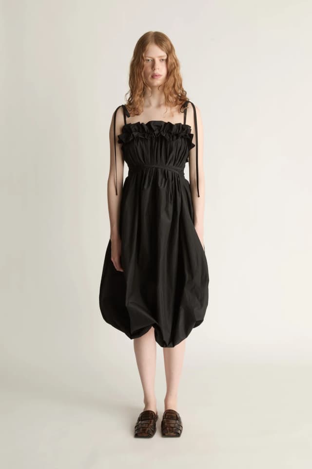 Lee Mathews Rosie Cami Dress in Black, image 1 of 1 from Lee Mathews