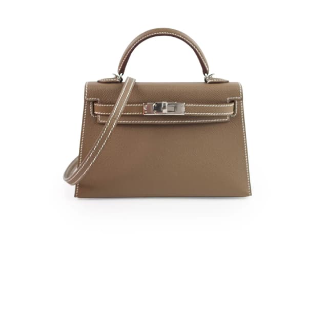 Hermès Mini Kelly Etoupe - G Stamp 2026 in Taupe Epsom leather from The Purse Affair, photo 1 of 1