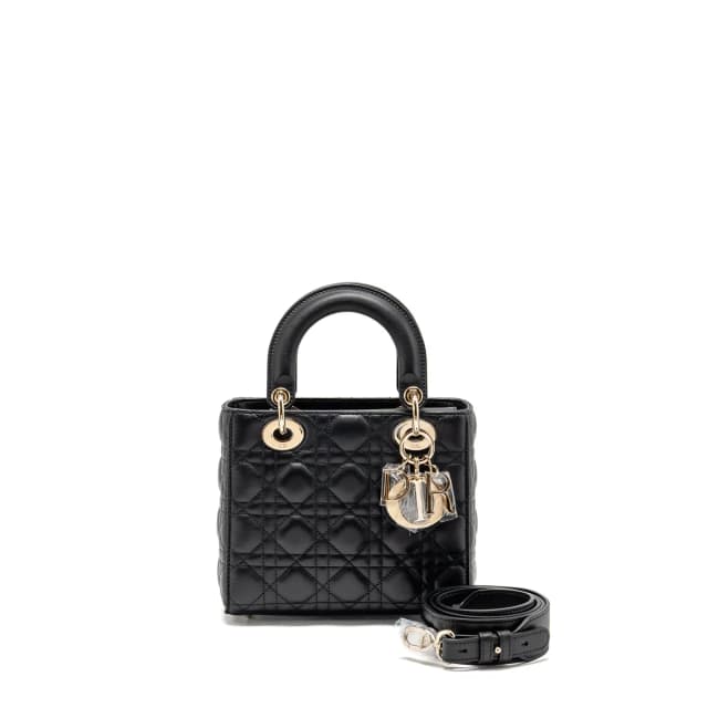 My Abcdior Small Lady Dior Lambskin Black LGHW in Black Lambskin from EMIER, photo 1 of 1