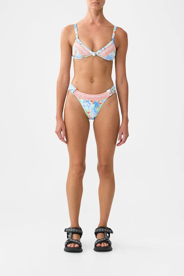 Camilla eBoutique REGULAR BIKINI BOTTOM WITH RUCHED KNOT SIDES TOPKAPI POP, image 1 of 1 from CAMILLA