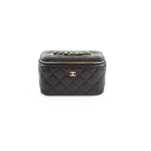 Chanel Vanity Case Lambskin Black in Black Lambskin from The Purse Affair, photo 1 of 1