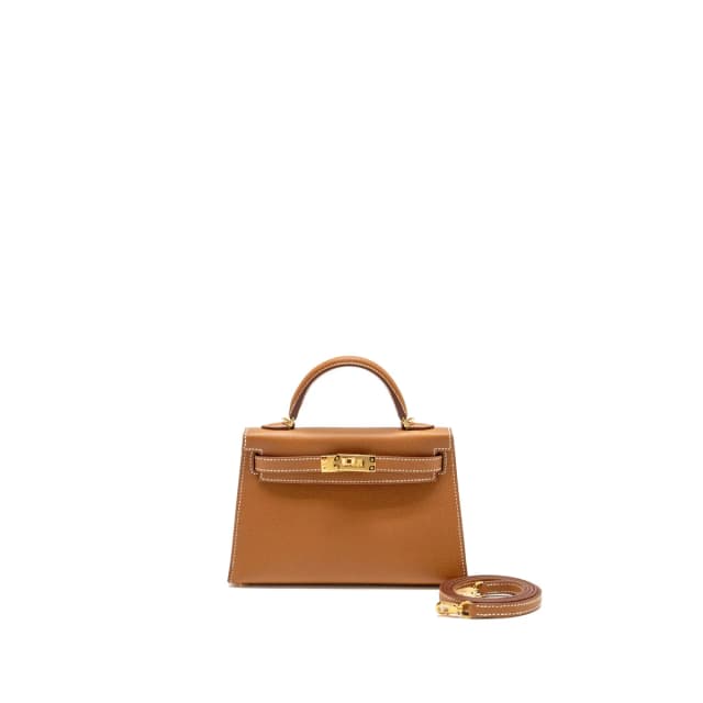 Hermès Mini Kelly II Epsom Gold GHW Stamp G in Gold Epsom leather from EMIER, photo 1 of 1