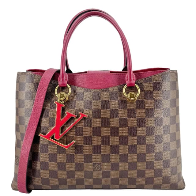 Louis Vuitton Riverside Damier Ebene Tote Bag Brown in Brown Canvas from Dallas Designer Handbags, photo 1 of 1