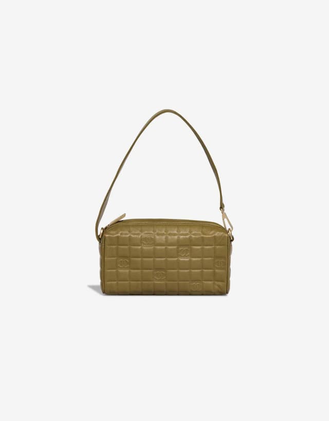 Chanel Chocolate Bar Small Lamb Olive in Green, Grey Lambskin from SACLÀB, photo 1 of 1