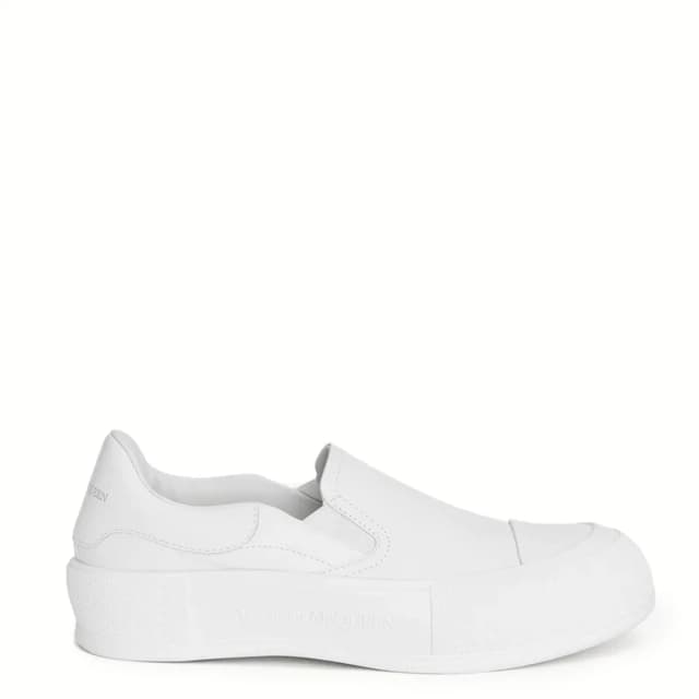 Alexander McQueen Deck Plimsoll Sneakers, Optic White, image 1 of 1 from Cultstatus