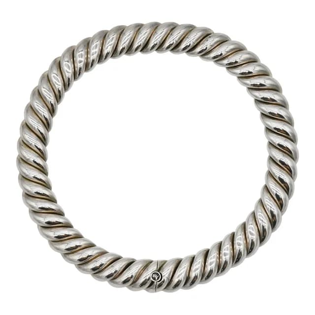 David Yurman Sterling Silver Sculpted Cable Necklace in Silver from Clotheshorse Anonymous, photo 1 of 1