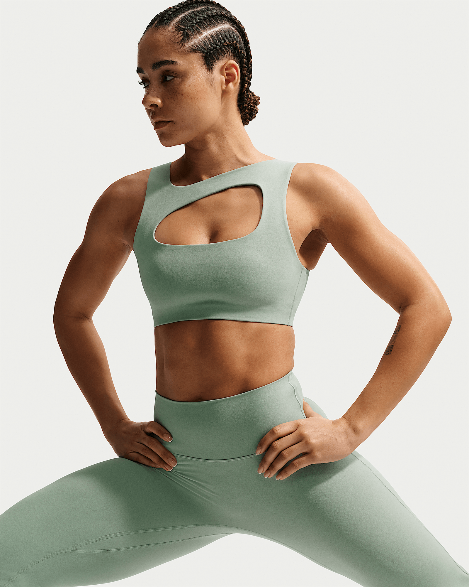 Nike Zenvy in Steam/White, image 1 of 1 from Nike