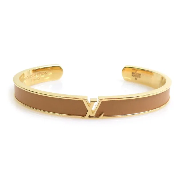 Bracelet Bangle LV Initial in Leather from The Reluxe, photo 1 of 1