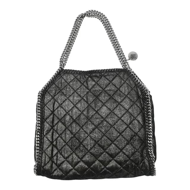 Stella McCartney Black Falabella Metallic Quilted Tote Bag in Black from Clotheshorse Anonymous, photo 1 of 1