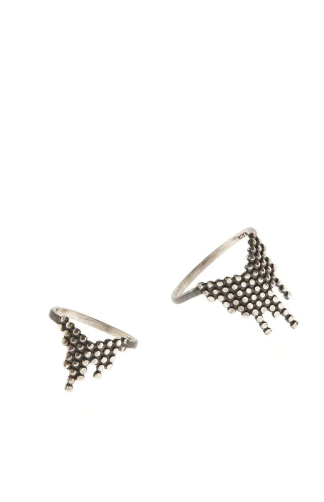 Maria Black Cascade Ring, Oxidized Silver, image 1 of 1 from Cultstatus