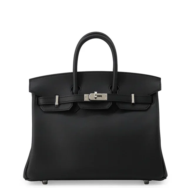 Hermès Birkin 25 Black Silver Swift Handbag in Black Swift leather from The Reluxe, photo 1 of 1