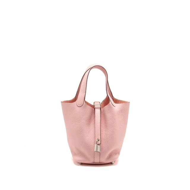 Hermès picotin 18 lock bag clemence rose sakura SHW stamp w in Pink Clemence leather from EMIER, photo 1 of 1