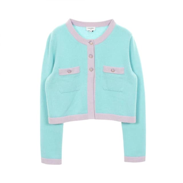 Chanel Cardigan CC Logo Button Cashmere in Cashmere from The Reluxe, photo 1 of 1