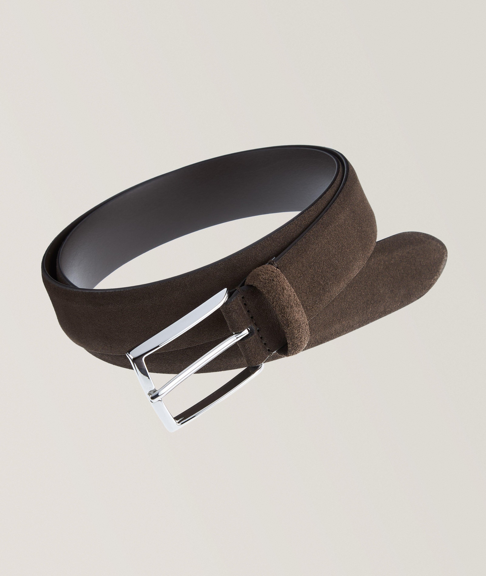 Anderson's Suede Belt in Brown Suede, image 1 of 1 from Harry Rosen