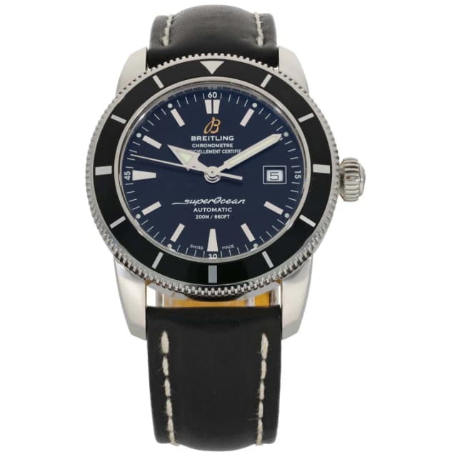 Breitling Superocean Heritage 42 A17321 42mm Stainless Steel Watch in Leather from H&T, photo 1 of 1