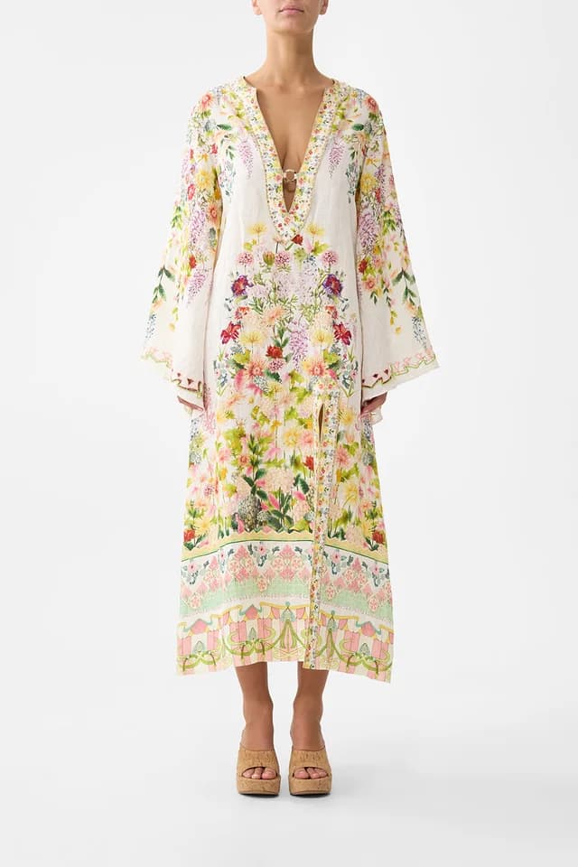 Camilla eBoutique DEEP V NECK HARDWARE KAFTAN THE CALL OF CATALONIA, image 1 of 1 from CAMILLA