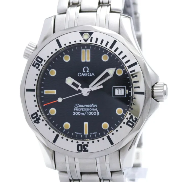 Omega Seamaster Professional 300M Steel Mid Size Watch 2562.80 Polished in Blue from Elady, photo 1 of 1