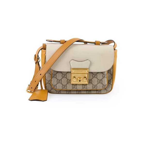 Gucci Padlock Mini Canvas/Leather Crossbody in Canvas from The Purse Affair, photo 1 of 1