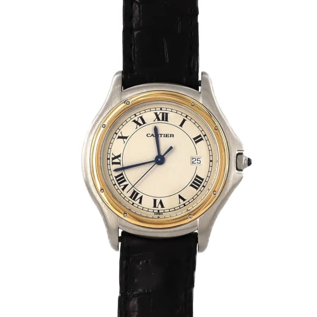 Cartier Panthere Cougar LM Stainless Steel Yellow Gold Quartz Watch in Yellow from The Reluxe, photo 1 of 1