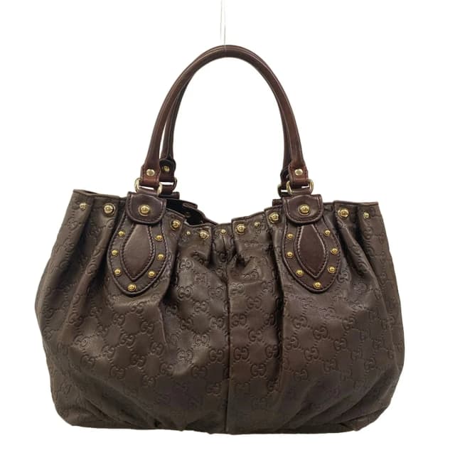 Gucci Tote Bag Guccissima Dark Brown Leather in Brown Leather from The Reluxe, photo 1 of 1