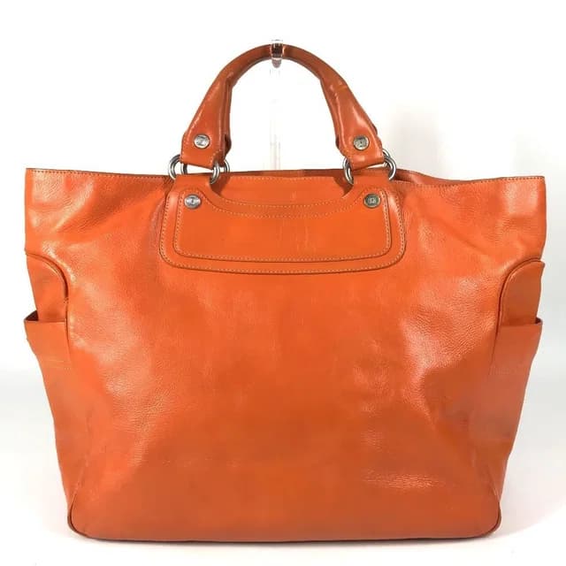 Celine Tote Boogie Large Shoulder Bag Leather Orange in Orange Leather from The Reluxe, photo 1 of 1