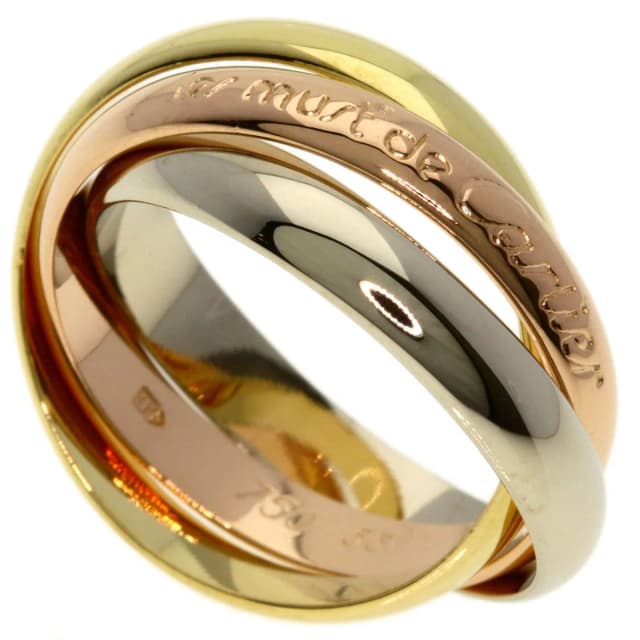 Cartier Trinity 53 Ring 18K Yellow Gold 18K Pink White in White from The Reluxe, photo 1 of 1
