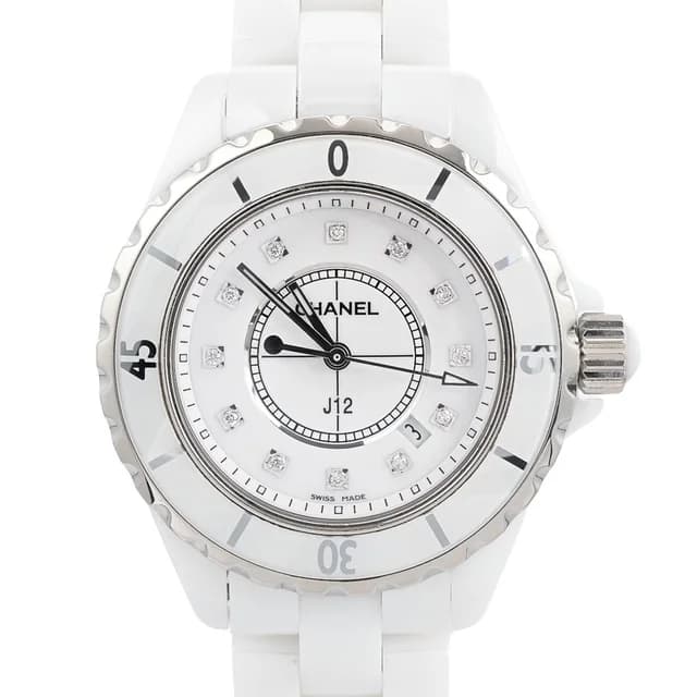 Chanel J12 Watch 33 White in White Ceramic from The Reluxe, photo 1 of 1