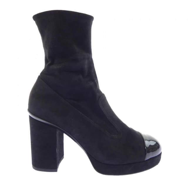 Chanel Short Boots Black in Black Calfskin from The Reluxe, photo 1 of 1