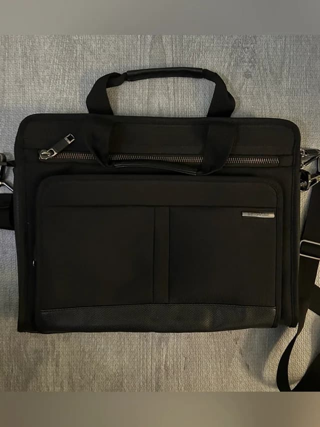 Samsonite Men's Laptop Briefcase With Front Organizer in black from Poshmark, photo 1 of 1