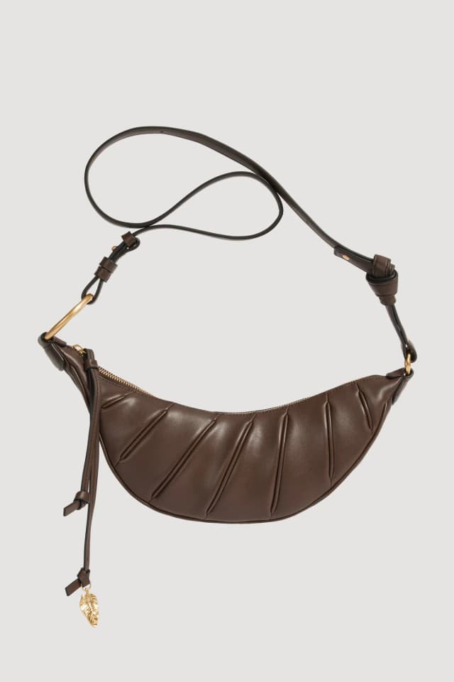 AJE Leaf Crossbody Bag in CHOCOLATE, image 1 of 1 from Aje