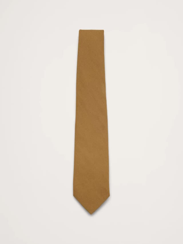 Banana Republic Linen-Cotton Slub Tie in Whiskey, image 1 of 1 from Banana Republic (Canada)