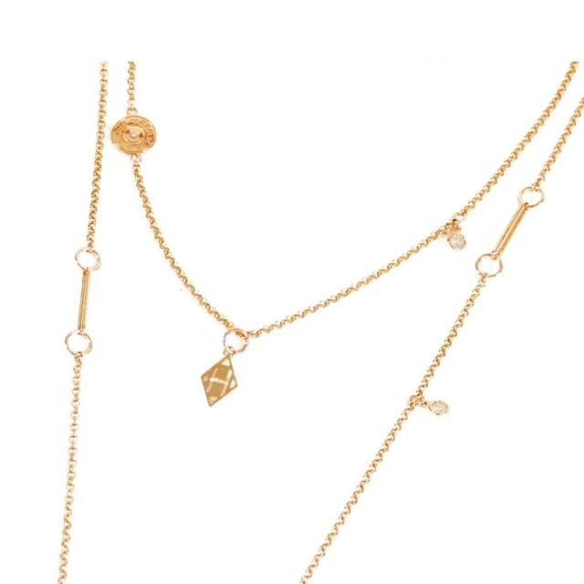 Hermès Gambade Necklace Pink Gold 18K Diamond in Pink from The Reluxe, photo 1 of 1