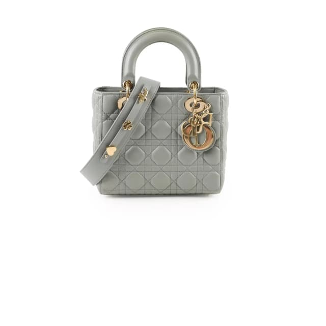 Lady Dior Small Grey in Grey Lambskin from The Purse Affair, photo 1 of 1