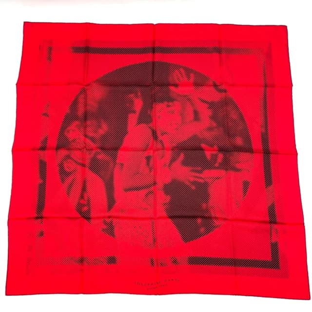 Hermès Carre 90 Josephine Dance Scarf Red Silk in Red Silk from The Reluxe, photo 1 of 1