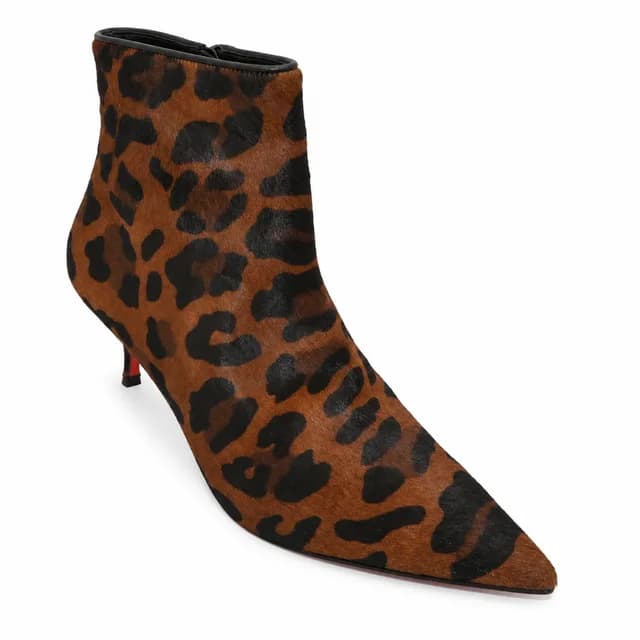 Christian Louboutin So Kate Booty Leopard Calf Hair Ankle Boots in Leather from Clotheshorse Anonymous, photo 1 of 1