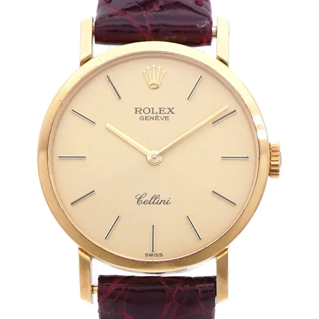 Rolex Cellini 18K Yellow Gold Manual Wind Watch in Yellow Crocodile from The Reluxe, photo 1 of 1