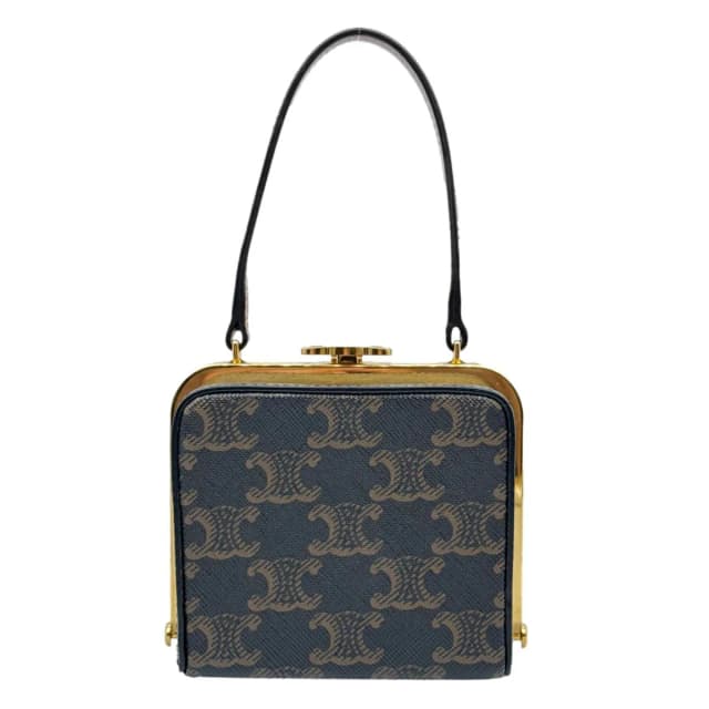 Celine Triomphe Canvas Minaudiere Bag Brown in Brown Canvas from Dallas Designer Handbags, photo 1 of 1