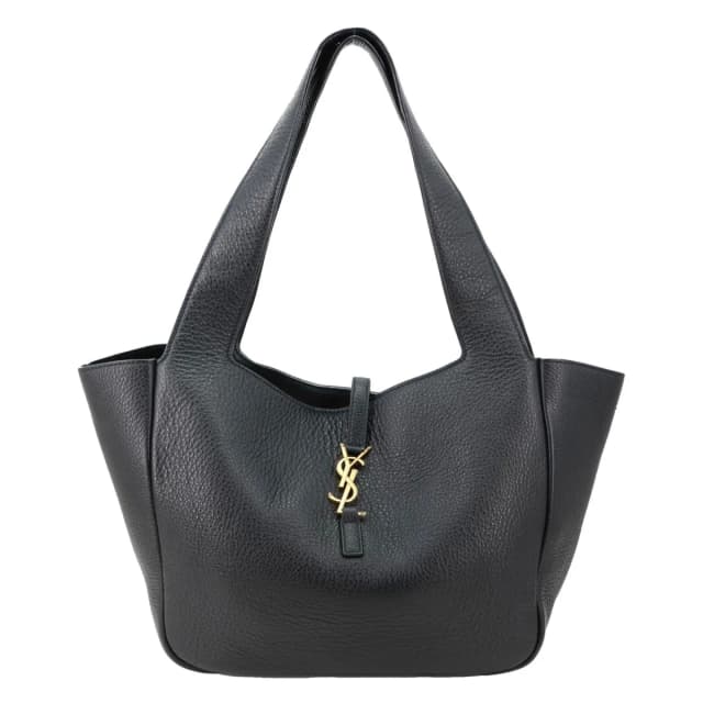 Saint Laurent Le 5 a 7 Bea Grained Leather Tote Bag Black in Black Caviar leather from Dallas Designer Handbags, photo 1 of 1
