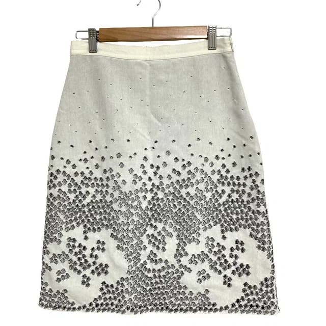 Dior Raf Simons Era Cutwork Knit Skirt White in White from The Reluxe, photo 1 of 1