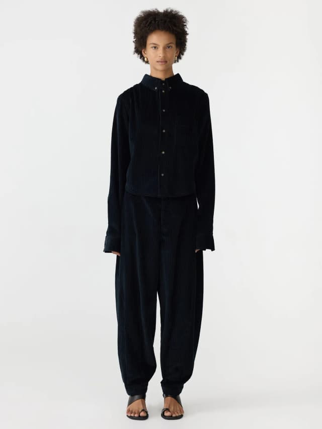 Bassike Cord Classic Overshirt, image 1 of 1 from bassike