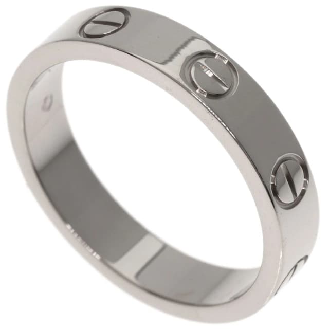 Cartier Mini Love Ring 49 18k White Gold in White from The Reluxe, photo 1 of 1