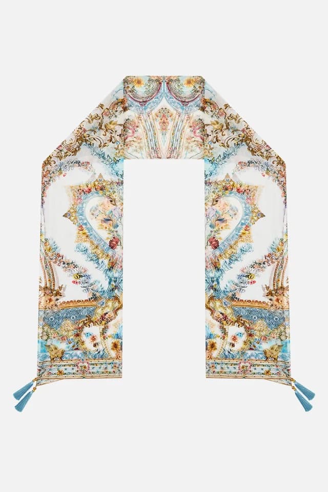 Camilla eBoutique LONG SILK CRINKLE CHIFFON SCARF SEVILLE SWEETHEART, image 1 of 1 from CAMILLA
